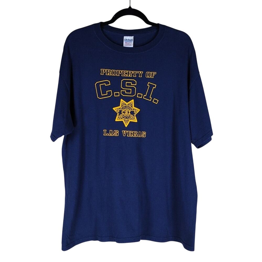Vintage Gildan CSI Las Vegas T-Shirt Women’s XL Crime Scene Investigation Tee